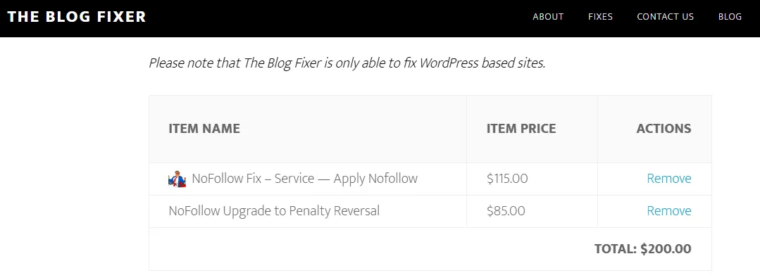 Blogfixer offer